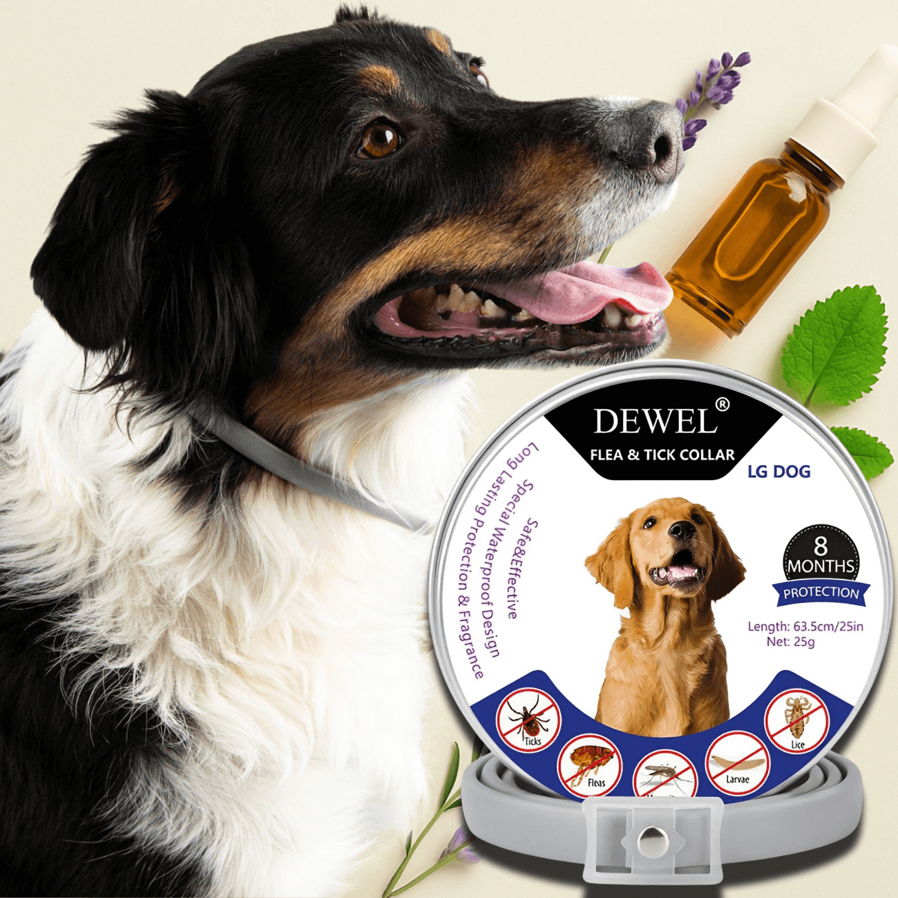 DEWEL Natural Collar: Built for Daily Flea Defense DEWEL Natural Collar: Built for Daily Flea Defense